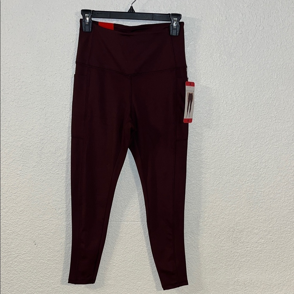 Danskin Burgundy High-Waisted Leggings